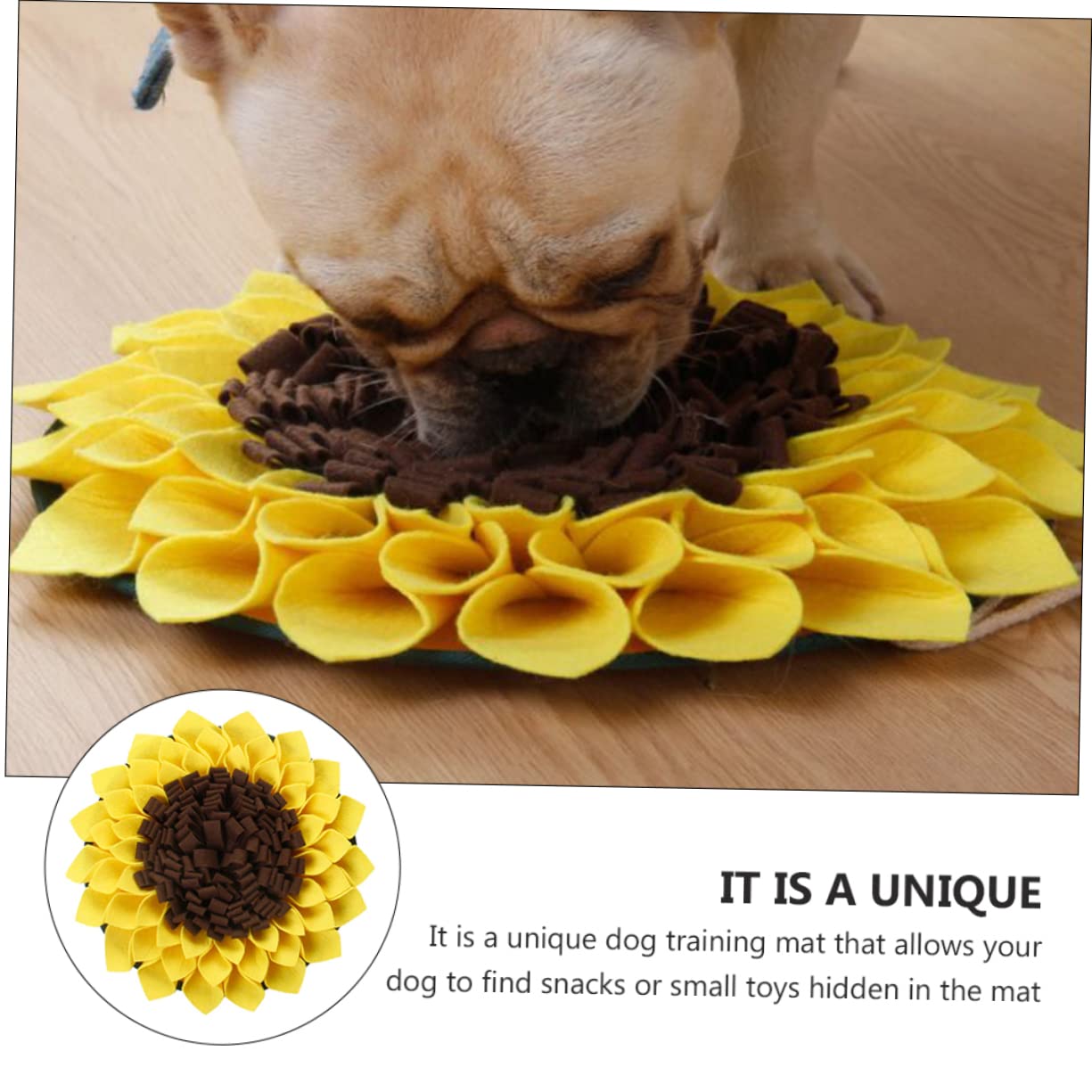 Angoily 3piezas Alfombra De Forrajeo para Perros Mat De Comida Lento Diseño De Girasol Estimula El Olfato y Reduce El Estrés para Entrenamiento De Alimentación y Entretenimiento De