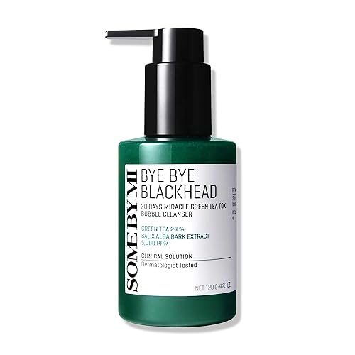Miniatura 1 de SOME BY MI Bye Bye Blackhead 30 Days Miracle Green Tea Tox Bubble Cleanser - 4.23 onzas, 4.23oz, limpiador de complejos de tanino y limpieza de