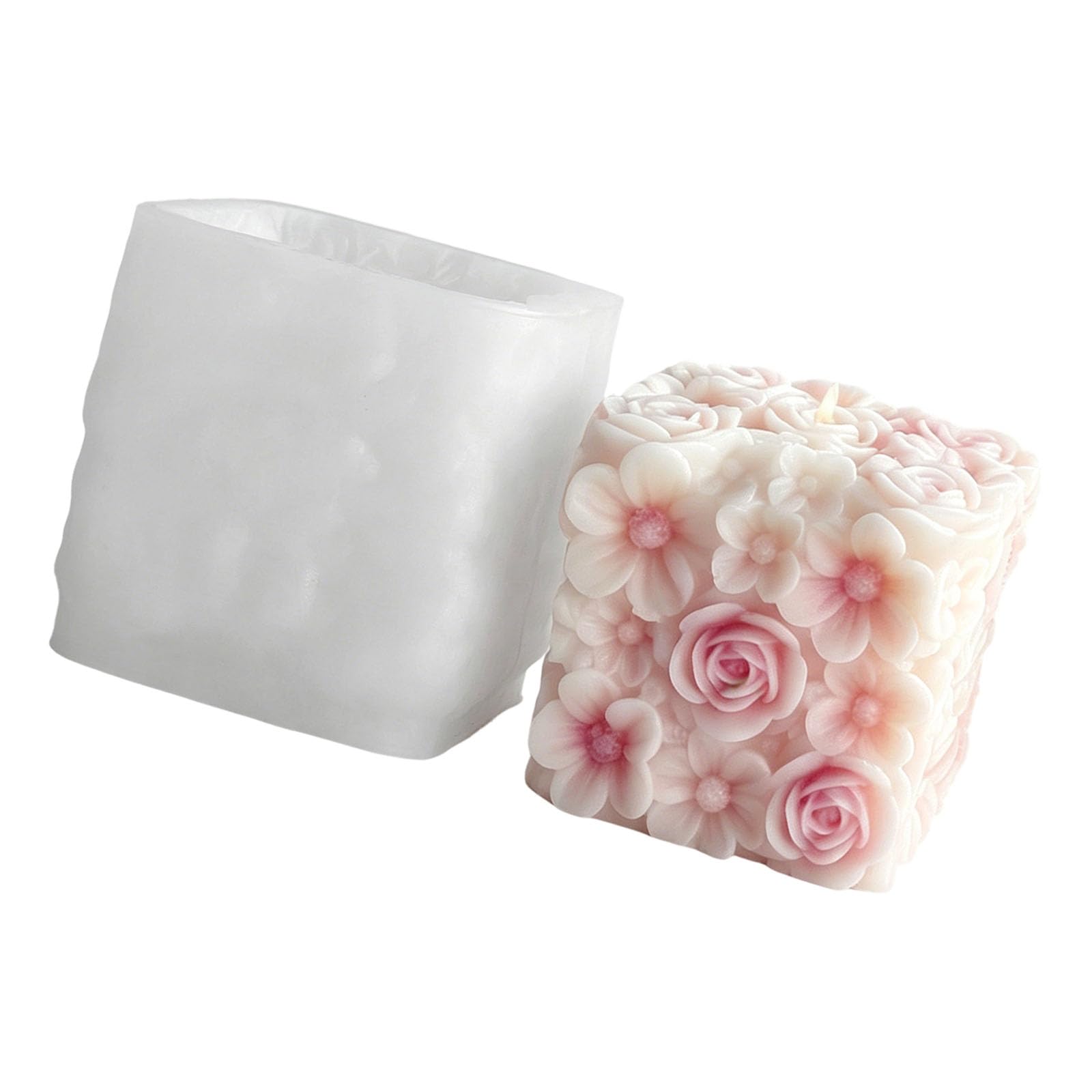 PANGBOER Cubic Floral Bouquets Silicone Molds Professional Silicone for Soap Wedding Decoration Elastomer Craft