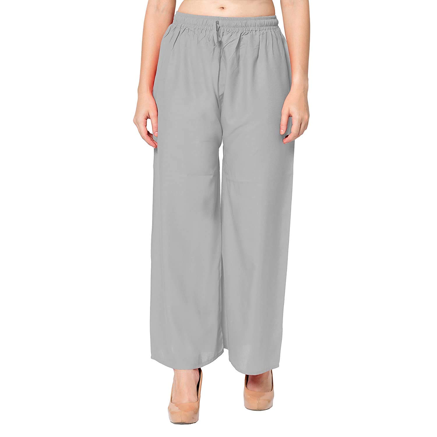 GIRLYZ ATTIRE Women's Palazzo Pants Trendy Rayon Casual Wear for Fashion-Forward Ladies-image-42