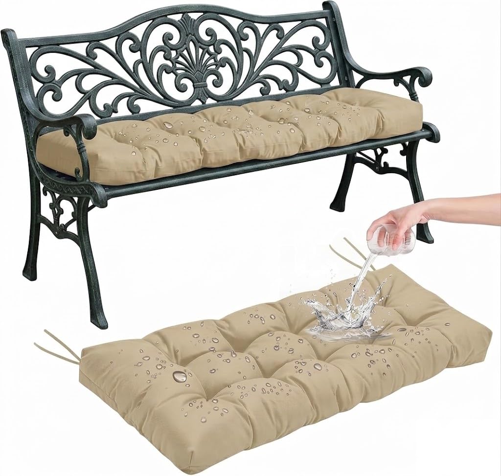Coussin de banc de jardin imperméable pour sublimer vos repas sur la terrasse