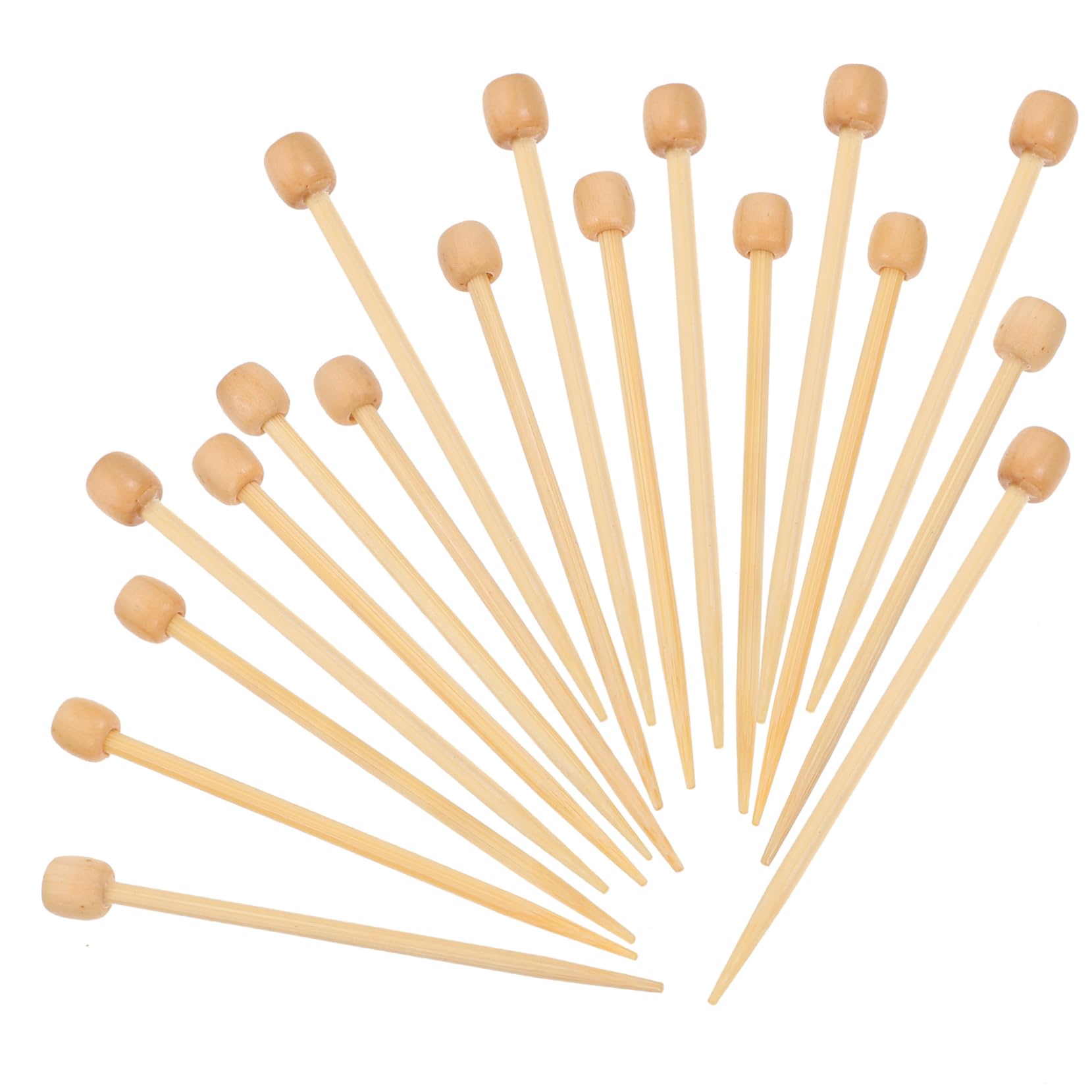 20Pcs Wooden Knitting Needles Set