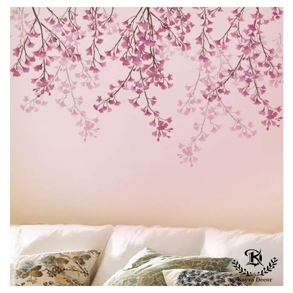 Kayra Decor Large Size Cherry Blossom Flowers Wall Design Stencils for Wall Painting and Home Wall Decoration – Suitable for Room Decor and Craft (3PCS- 36" X 21", 16"X 7", 13"X 6" Inch) (KHSNT518) (B07L1TV1BJ) Amazon Price History, Amazon Price Tracker
