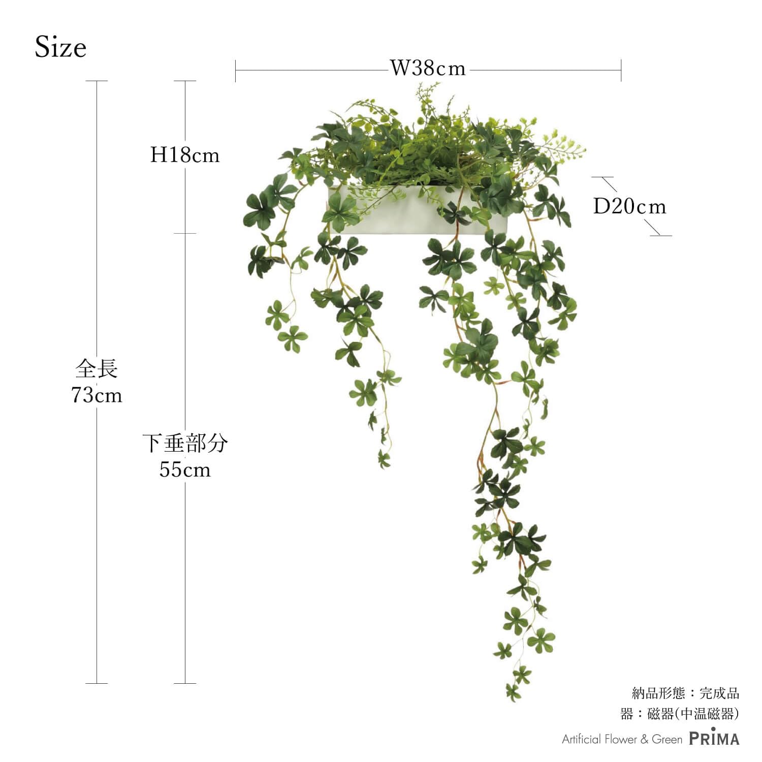 Amazon｜GREENPARK 棚上グリーン 観葉植物 (シュガーバイン)｜人工観葉