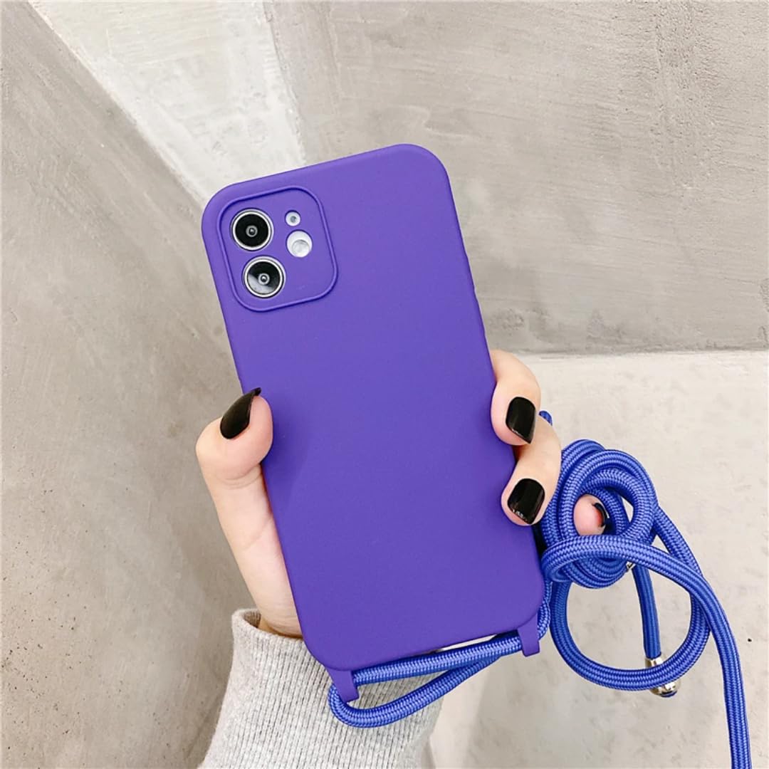 Coque silicone liquide iPhone 14 avec cordon | Fini les chutes de téléphone ! - 8