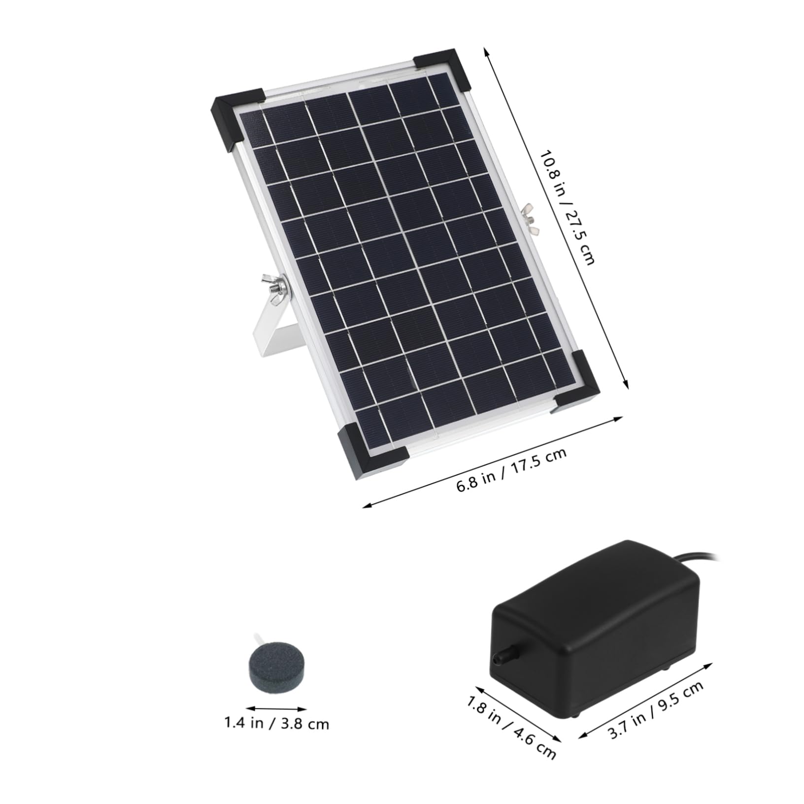 PRETYZOOM Bomba De Oxígeno Solar para Estanques Bomba De Aire para Acuarios Aireador para Peceras para Estanques De Peces Accesorio para Peceras