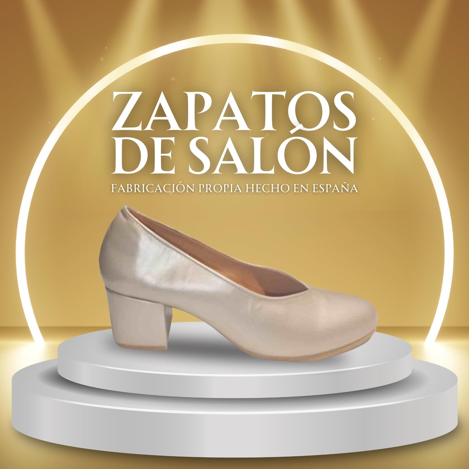 Zapatos de Salón para Mujer Cómodos 24 Horas, Zapatos de Piel Fabricación Propia Hecho en España, Tacón Bajo, Calidad y Estilo Clásico, para Azafatas y Profesionales