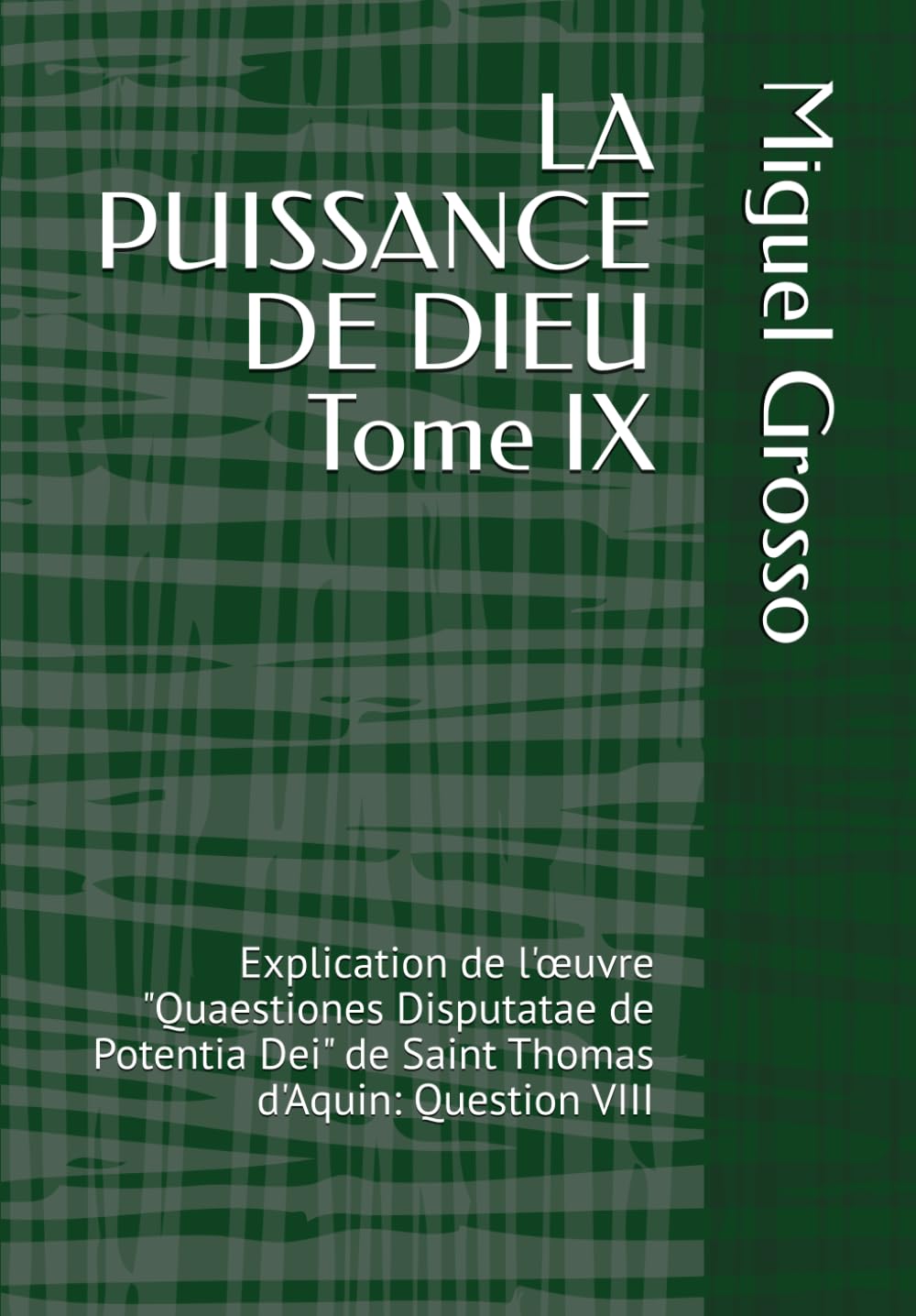 LA PUISSANCE DE DIEU Tome IX: Explication de l'œuvre "Quaestiones Disputatae de Potentia Dei" de Saint Thomas d'Aquin: Question VIII (La Sagesse thomiste : Réflexions sur la Puissance de Dieu)