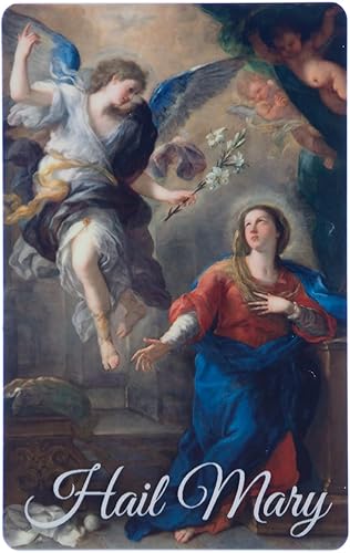 SercelPress Ave María en latín, Ave María Pocket PrayerFulls Durable Wallet Tarjeta de oración Oraciones Católicas