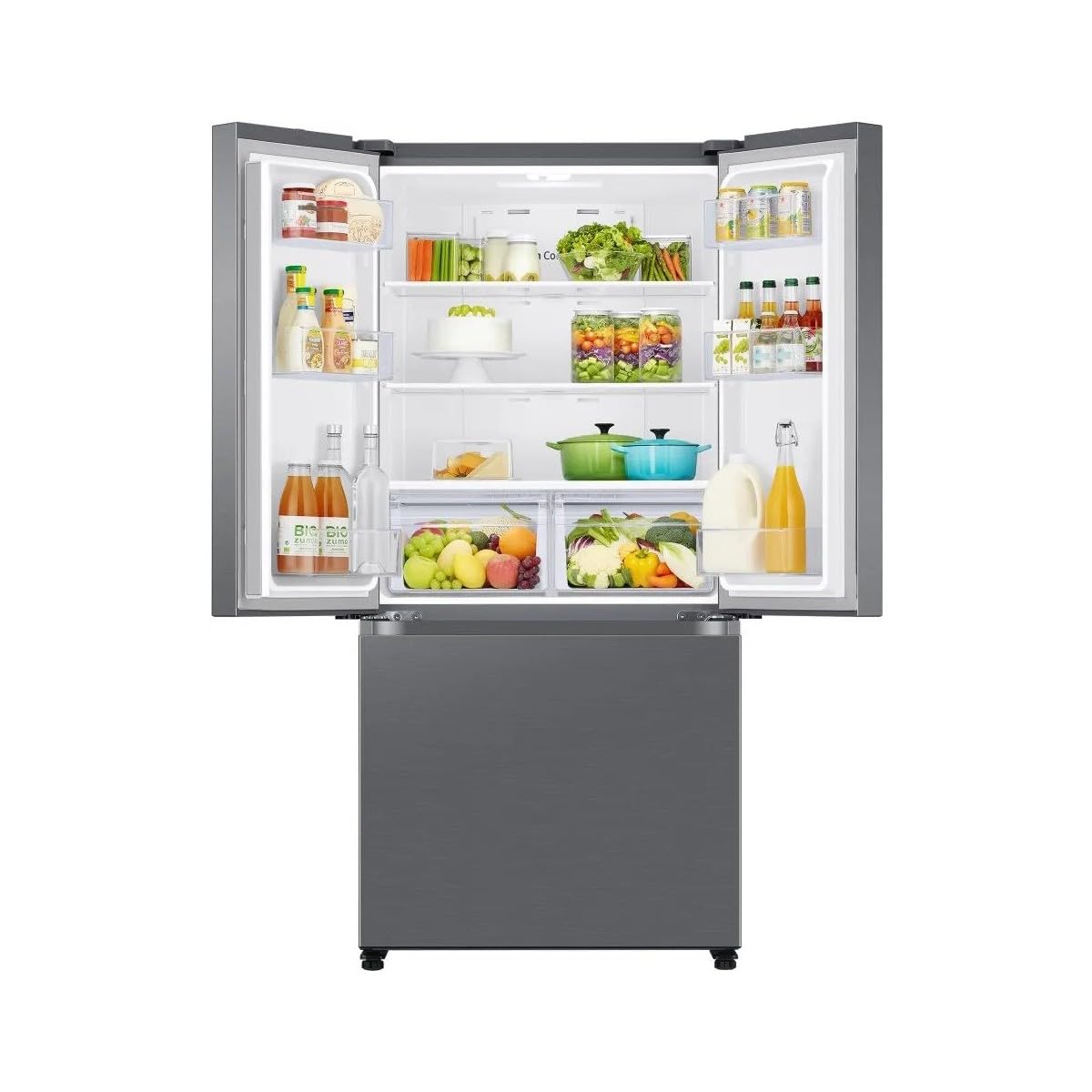 SAMSUNG Réfrigérateur 3 portes AI RF50C510ES9/EF, WiFi+AI Energy Mode, Twin Cooling Plus, 496 L, LxAxP : 81,7 x 177,6 x 71,5 cm, métal inox