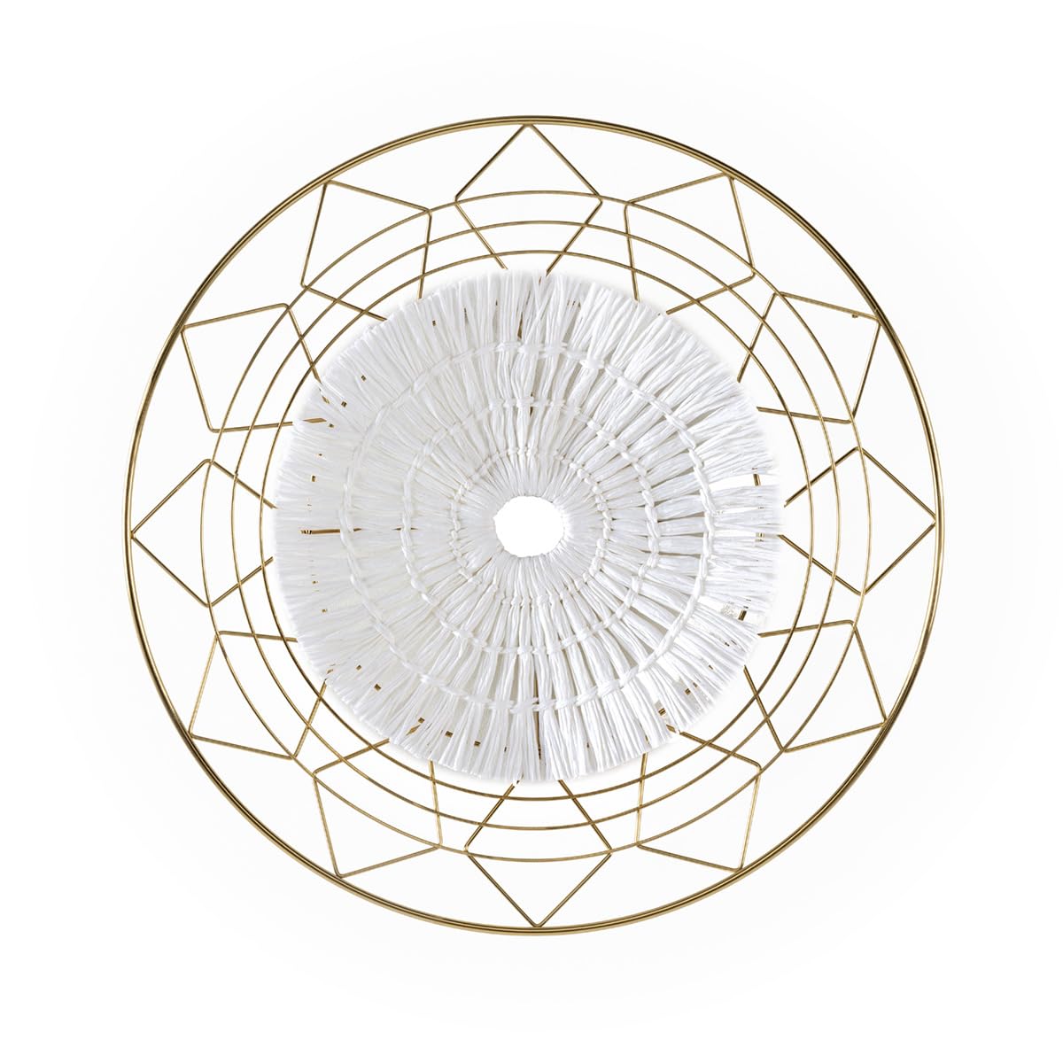 Sculpture métal doré 60 cm : rompre la monotonie d'un mur blanc