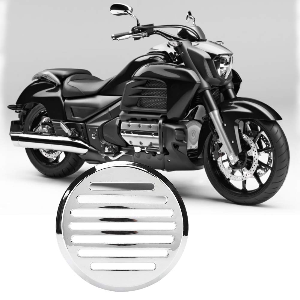 aqxreight - osłona klaksonu, osłona klaksonu motocyklowego chromowana okrągła 3,5 cala pasuje do krążowników