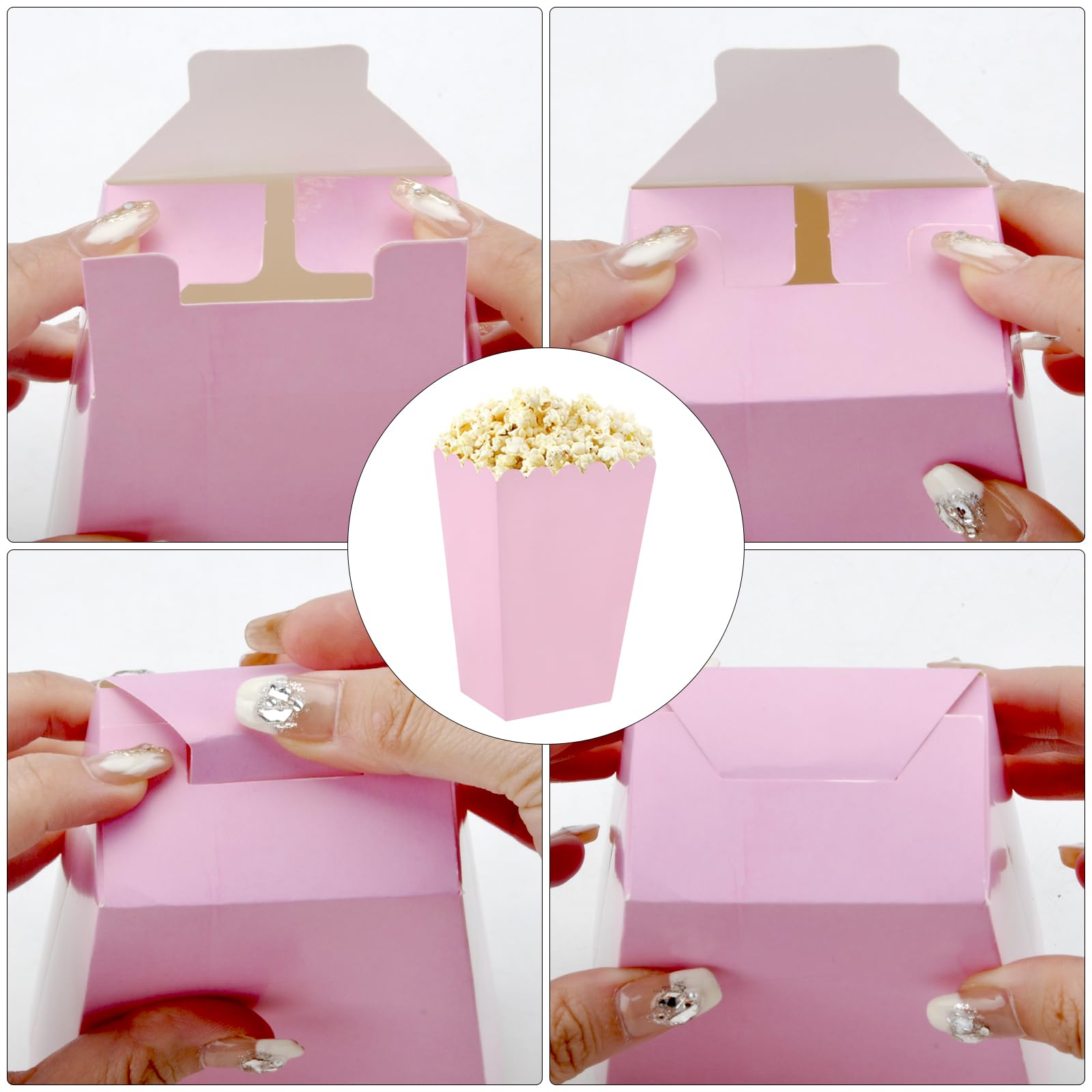 Cajas De Papel Para Palomitas - Pack De 30 Unidades, Diseño De Fútbol, Ideales Para Fiestas Y Eventos