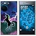 Produktbild PhoneNatic Case kompatibel mit Sony Xperia XZ Premium Silikon-Hülle Retro Wave Einhorn M2