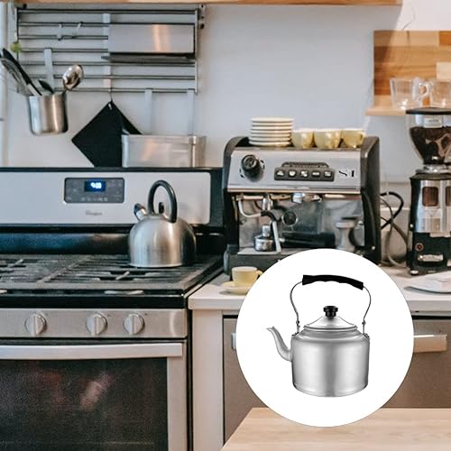 Miniatura 4 de Hemoton Filtro de café 3L tetera china Tetera de aluminio Estufa de té Hervidor de agua Hervidor de agua Tetera de fondo plano Hervidor de agua