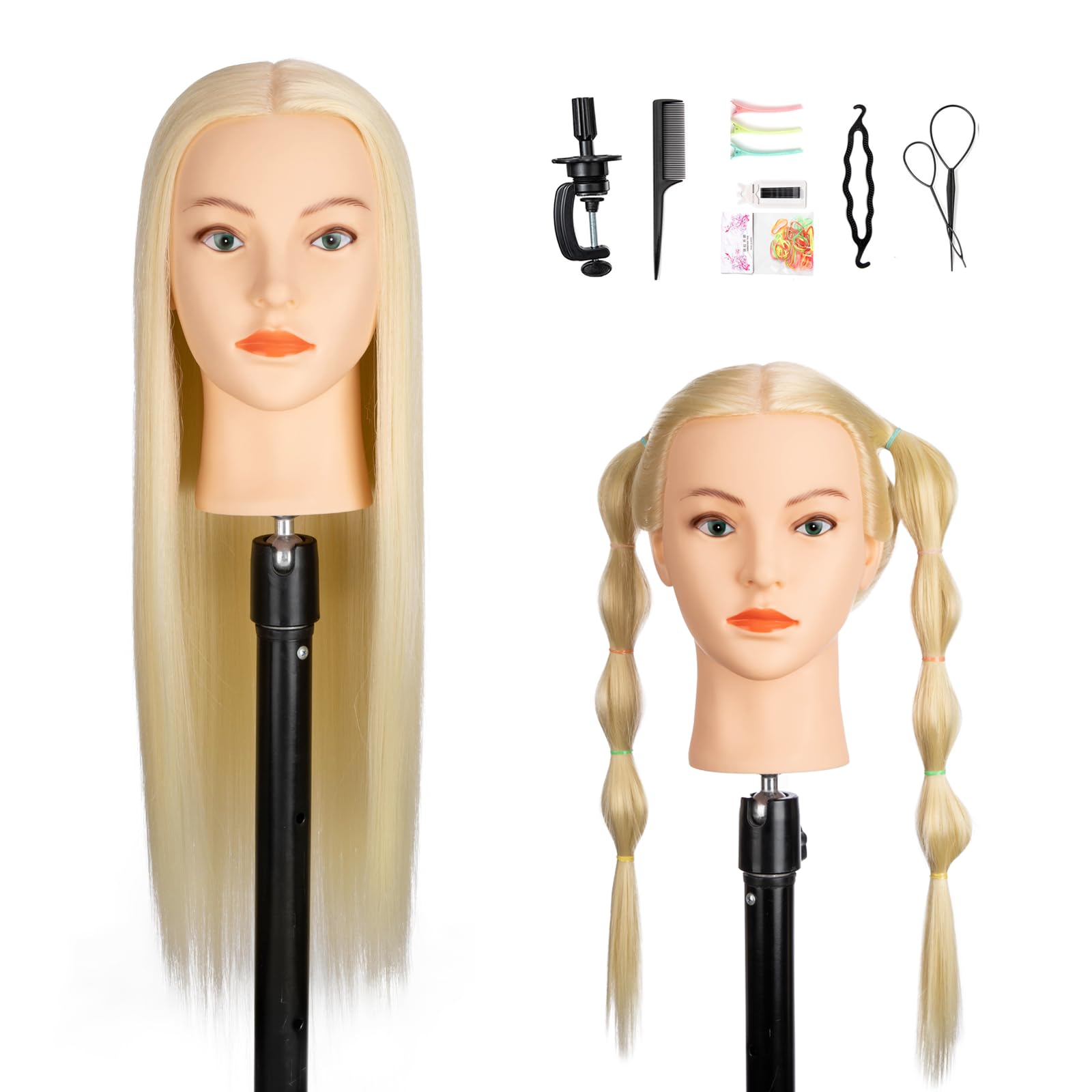 Dukorin Mannequin Head 80% Human Hair - training heads | Mubboo
