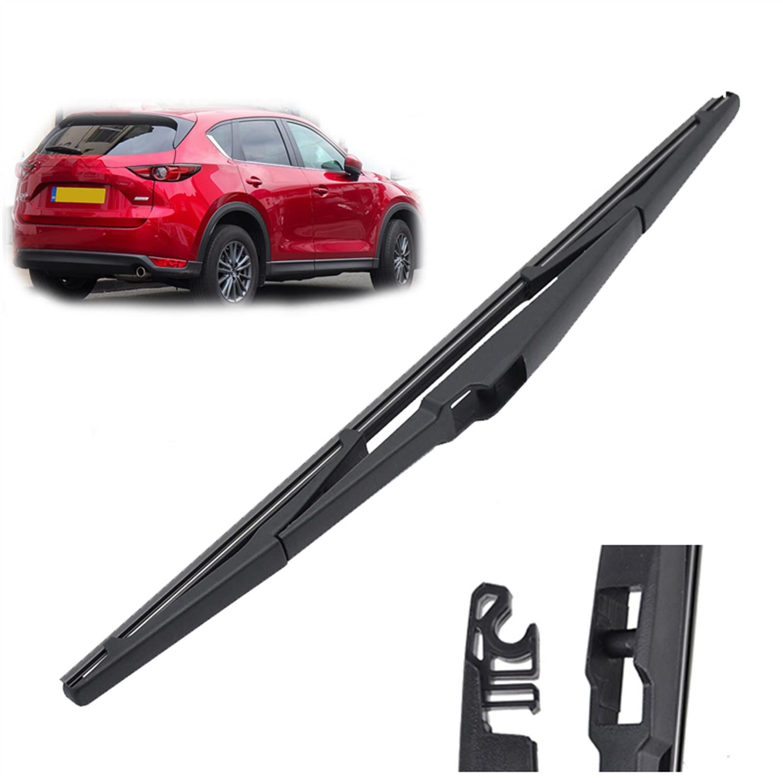 Wisserbladen Set Compatibel met Mazda CX5 CX-5 CX 5 KF MK2 for Achter Voorruit Ruitenwisser Raam 2017 2018 2019 2020 2021 2022 2023 (Color : Rear, Size : LHD