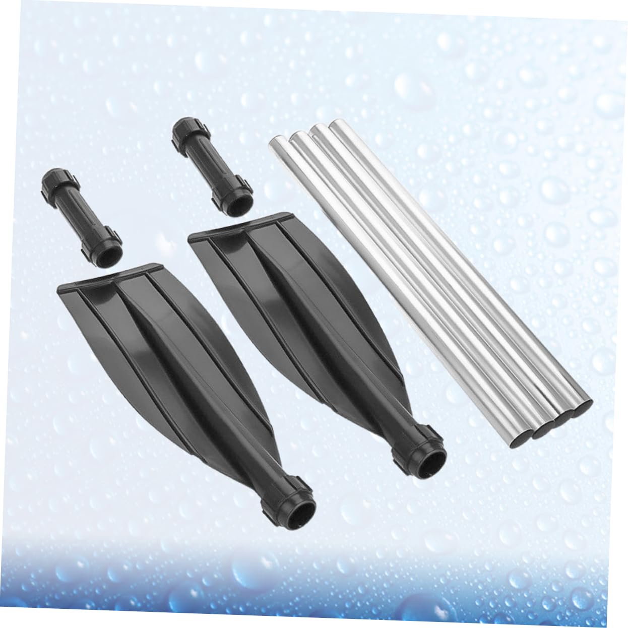 Doppelpaddel Aluminiumlegierung Abnehmbares Dual Purpose Kayak Paddel für Kajak Floß und Schlauchboot Einfach zu Montieren Langlebig und Praktisch