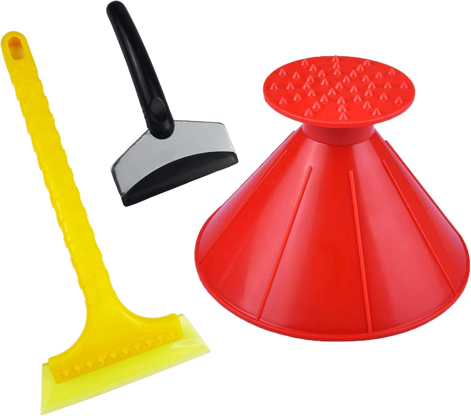 Car Ice Scraper Car Snow Scraper for Car Windshield Round Snow Scraper for Car and