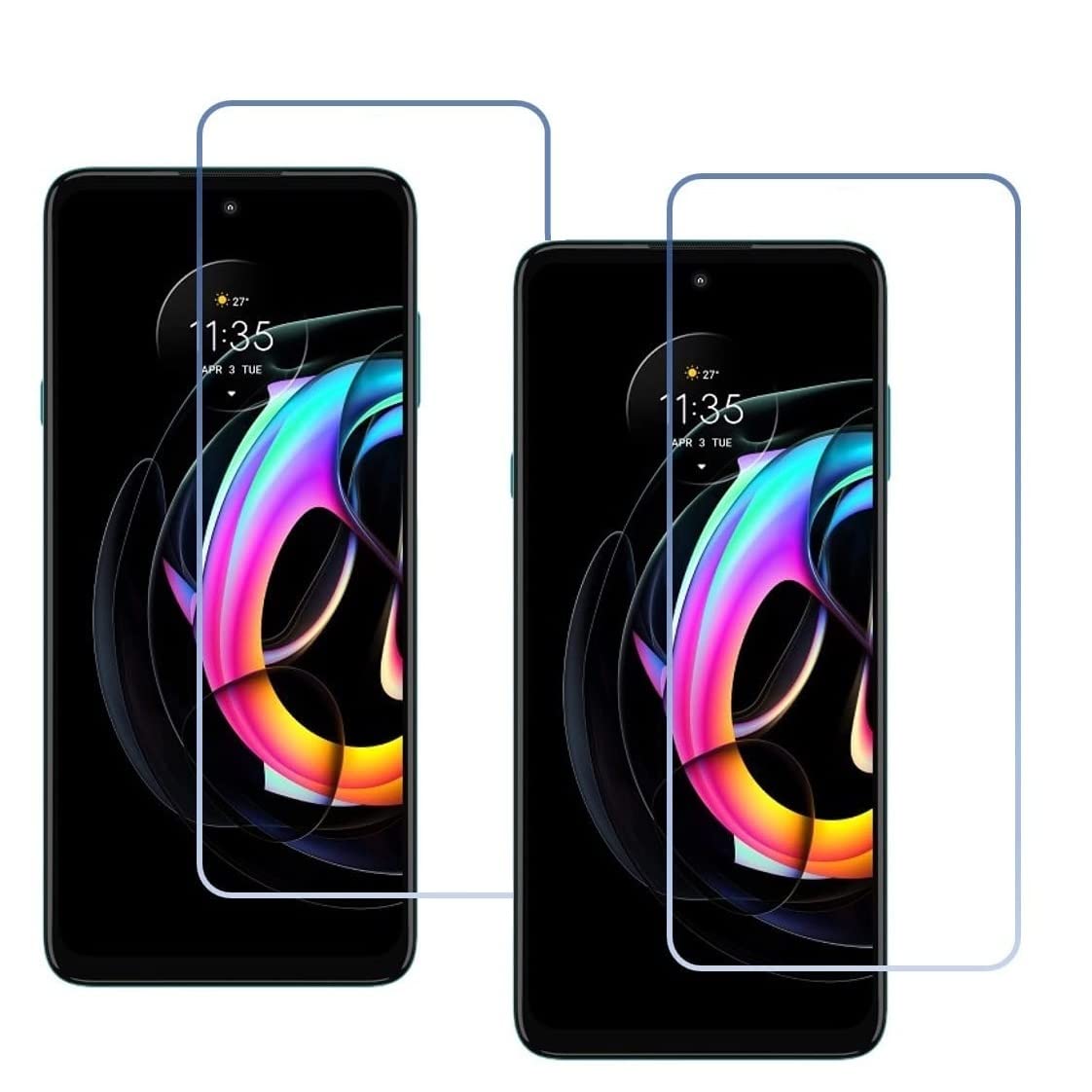 KAKASA Ultimate Trust 9H Flexible Tempered Glass Screen Protector for Moto G31 [Pack of 2]-Transparent (Full Screen Coverage Except Curved Edges)