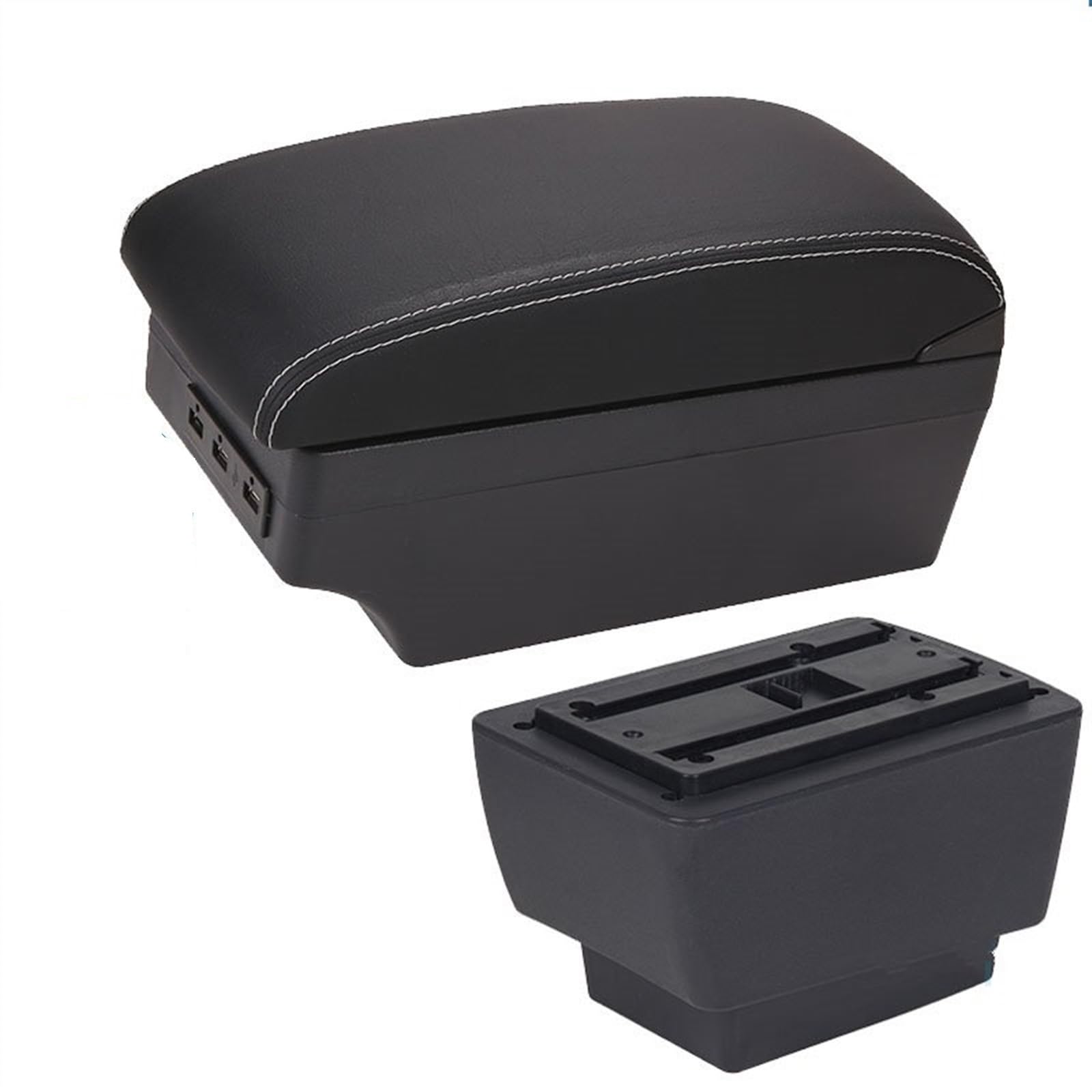 Hjkdsz Type C For Skoda For Fabia Iii For Combi 2015-2020 Armrest Center Console Organizer Box Double Layer Storage Accessories(Type C)