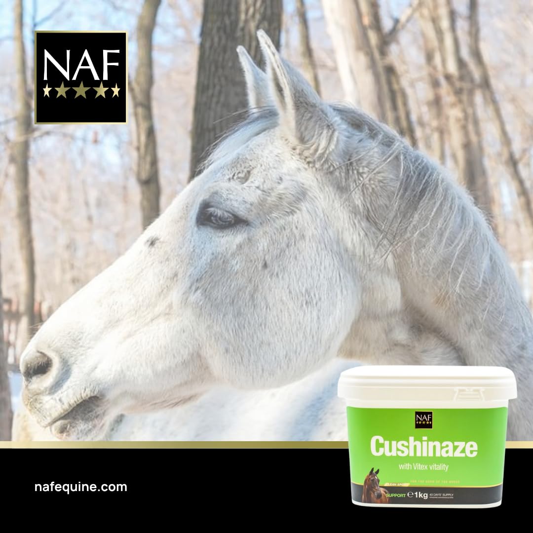 NAF Cushinaze - Supporto nutrizionale per Cavalli con Problemi di Salute ipofisaria, con estratti di Erbe, prebiotici e antiossidanti, Supporta l'equilibrio ormonale e Il Benessere
