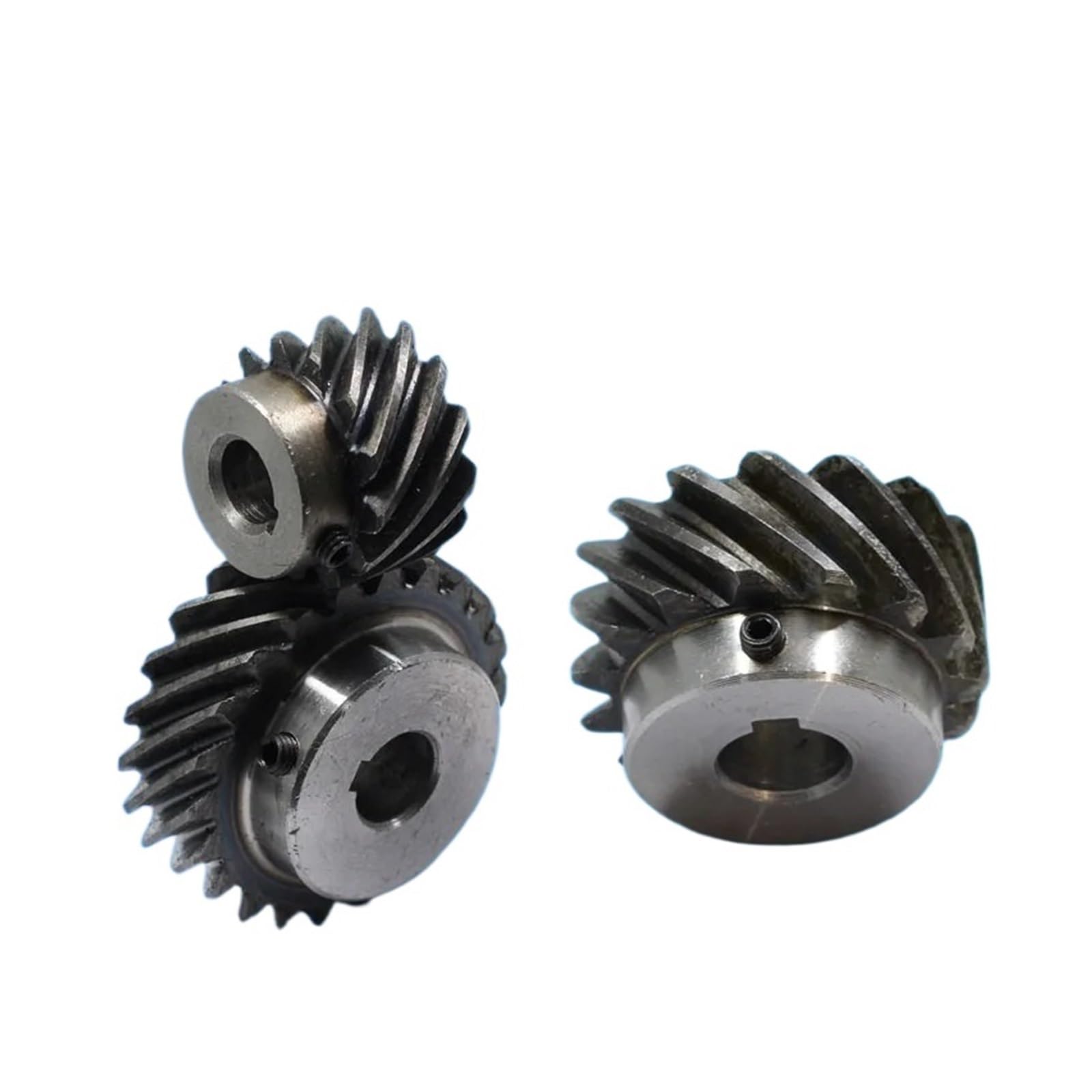 Bevel Gear Pinion Hardware Mechanical 45 Degree Helical Gear 1-1.5-2 Modules 13-50 Teeth 90 Degree Left Handed Transmission Staggered Helical Gear with Torque(1.5M 13Tooth Hole12)