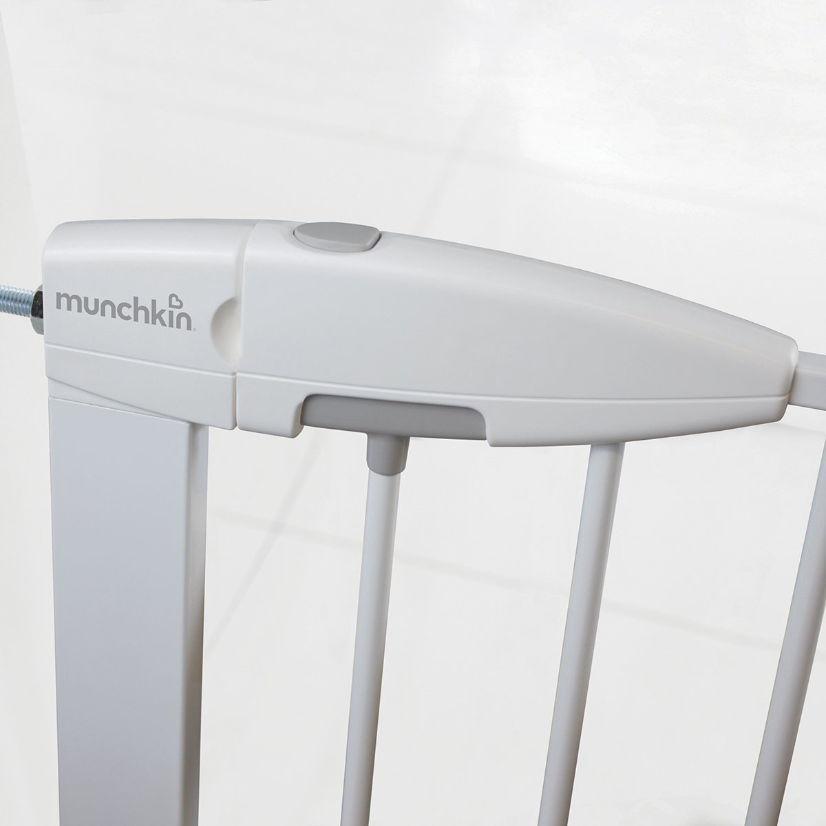 Munchkin Barrière de Sécurité Easy Loc Bébé & Tout-Petits | Barrière de Sécurité Large pour Escaliers & Portes | Installation Facile sans Vis | 73-79cm | Blanche