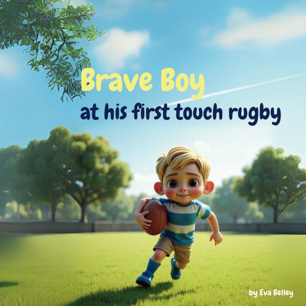 Brave Boy at his first touch rugby (Brave Boy series)