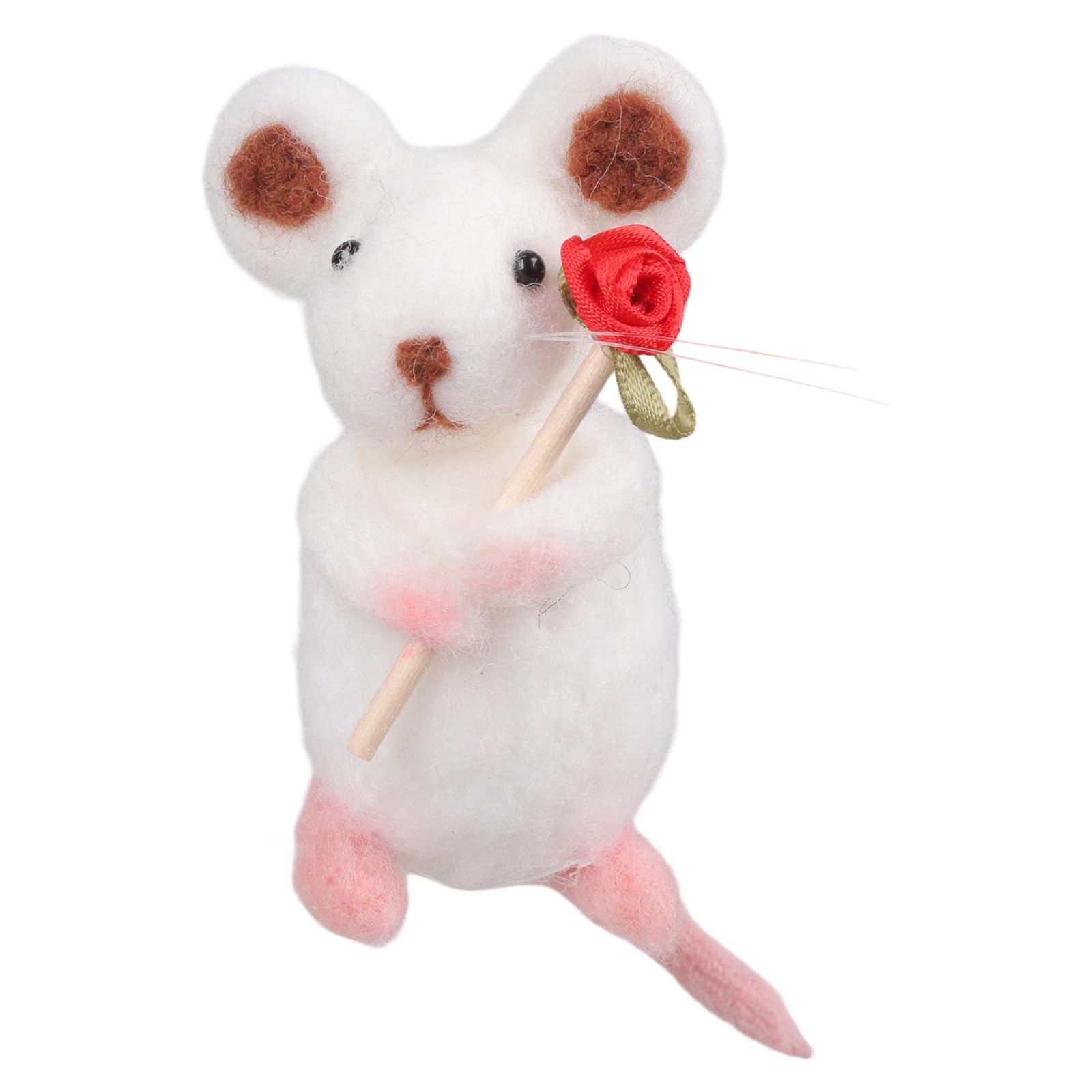 Maxtonser Handcraft Wool Fabric Creature Decoration Balloon Animal Featuring Heart For Giving And Projects