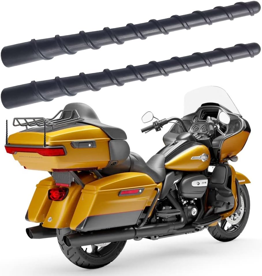 Motorcycle Antenna 2-Pack Short S For Harley Davidson 1989-2022 Street & Road Models Harley Touring Glide Antenna - Foto 2