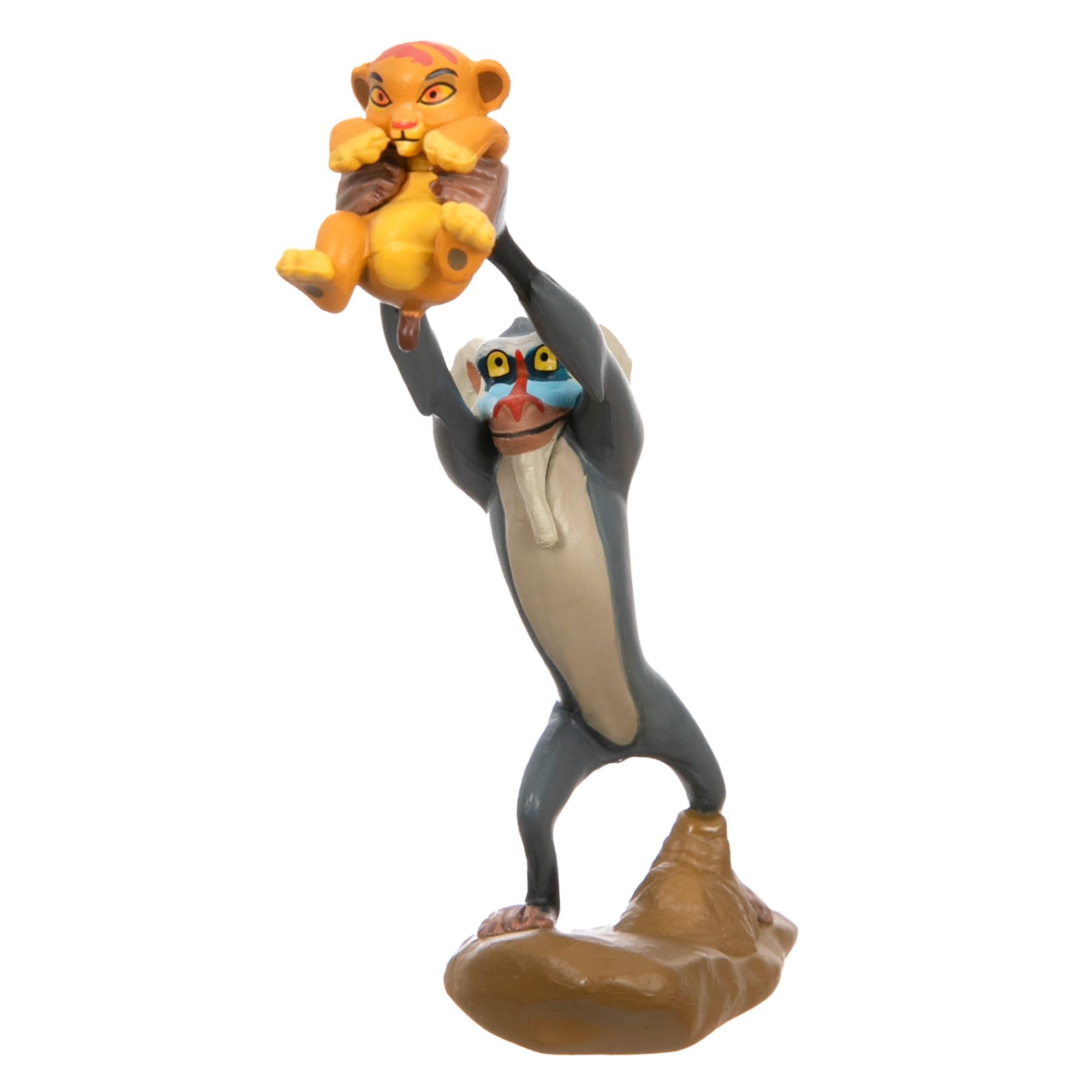 Disney Store Official Ensemble de Figurines Le Roi Lion, 7 pièces, avec Simba, Timon, Pumbaa, Rafiki, Scar et Les hyènes, à partir de 3 Ans