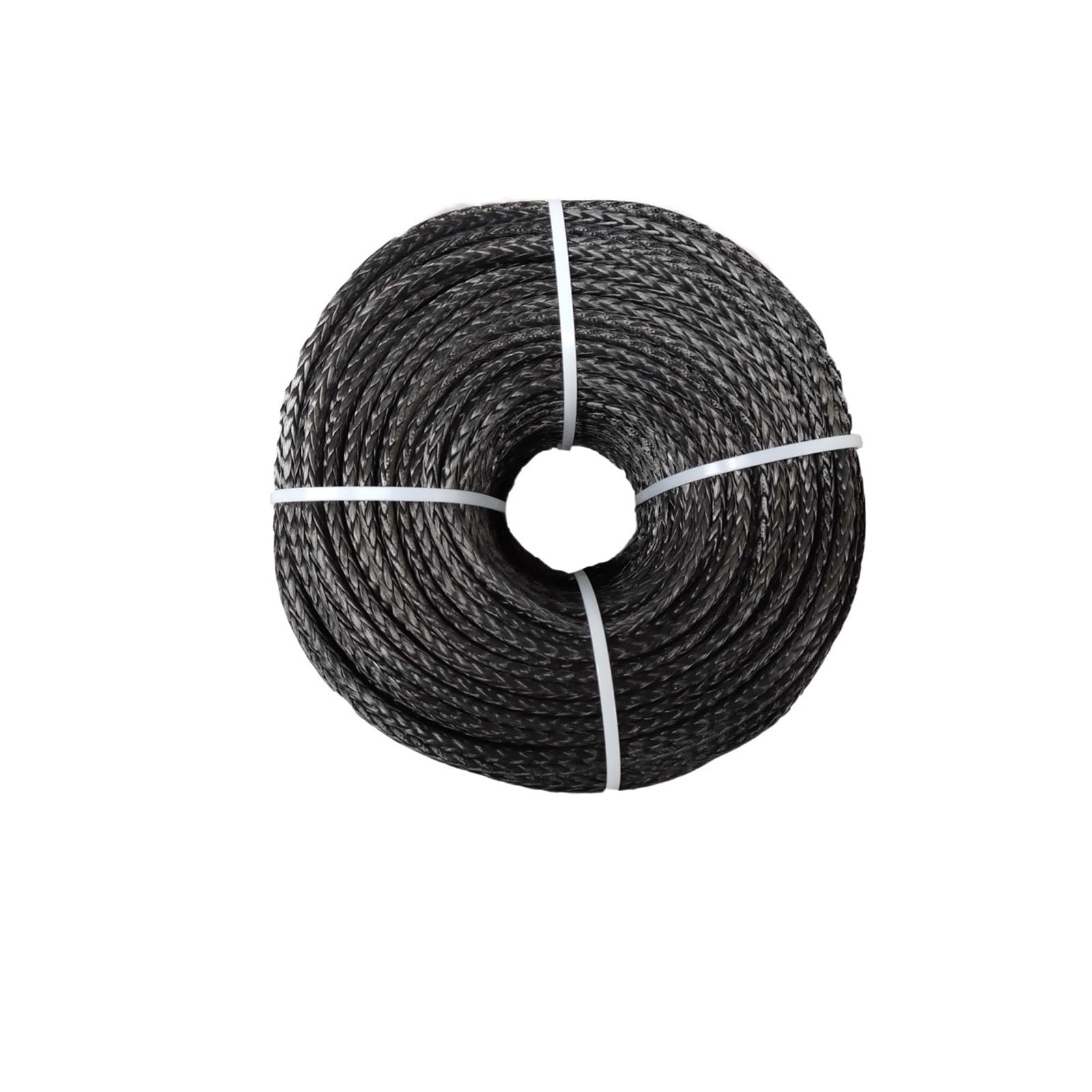 Edede Nero Winch Rope, 6Mm X 100M Uhmwpe Fiber Synthetic Winch Tow Rope/Cable For Atv Utv Suv 4X4 4Wd Off-Road(Nero)