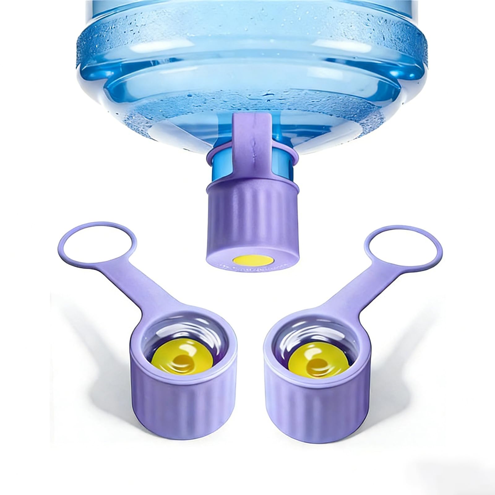 hogtnd Flexible Silicone Lid for 55mm-60mm Bottles with Spout Cap and Loops Global Water Bottle Cover