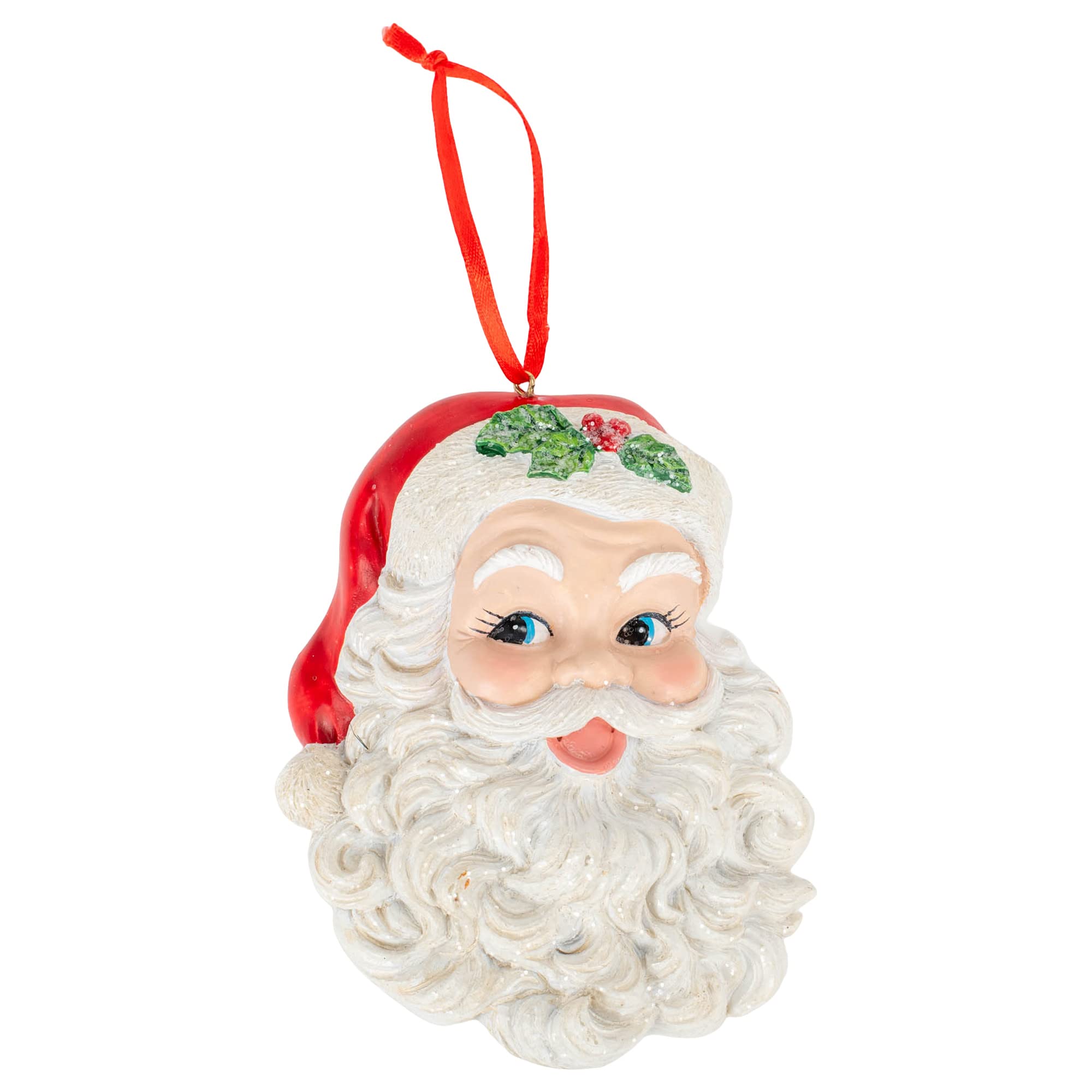 RAZ Imports4107006 Santa Ornament, 4.5-inch Height, Polyresin