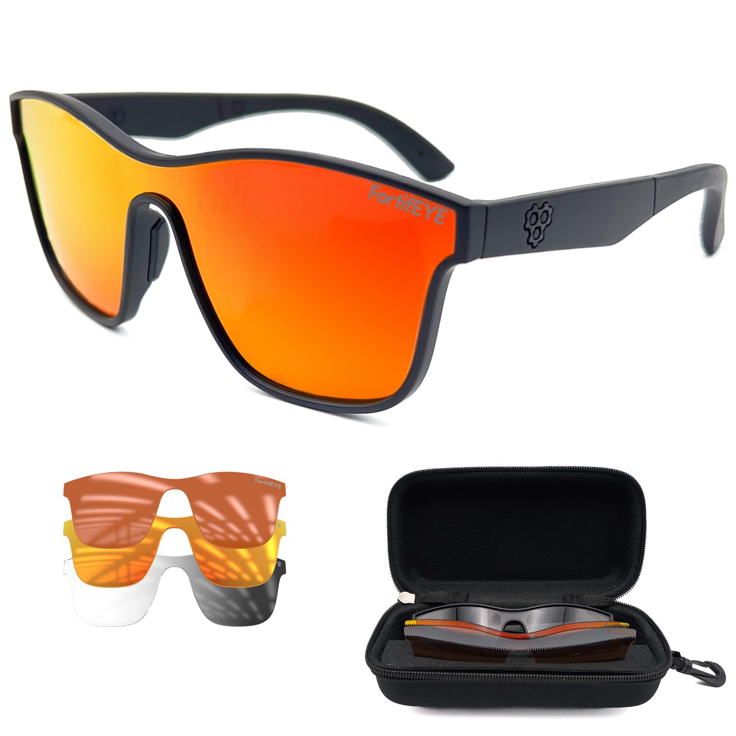 CRBN Pickleball, Drift Pickleball Glasses for Men & Women | Photochromic Lens for Sun and Impact Eye Protection