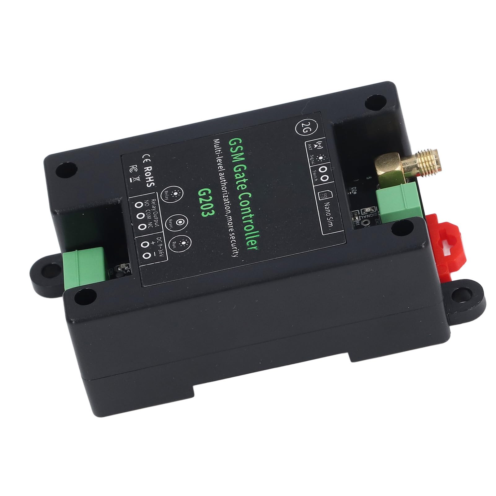 Telecomando Apricancello GSM Chiamata Telefonica 2G Gestione Accessi APP SMS per Cancelli Porte Garage con Comodo Telecomando DC9‑36V 1A