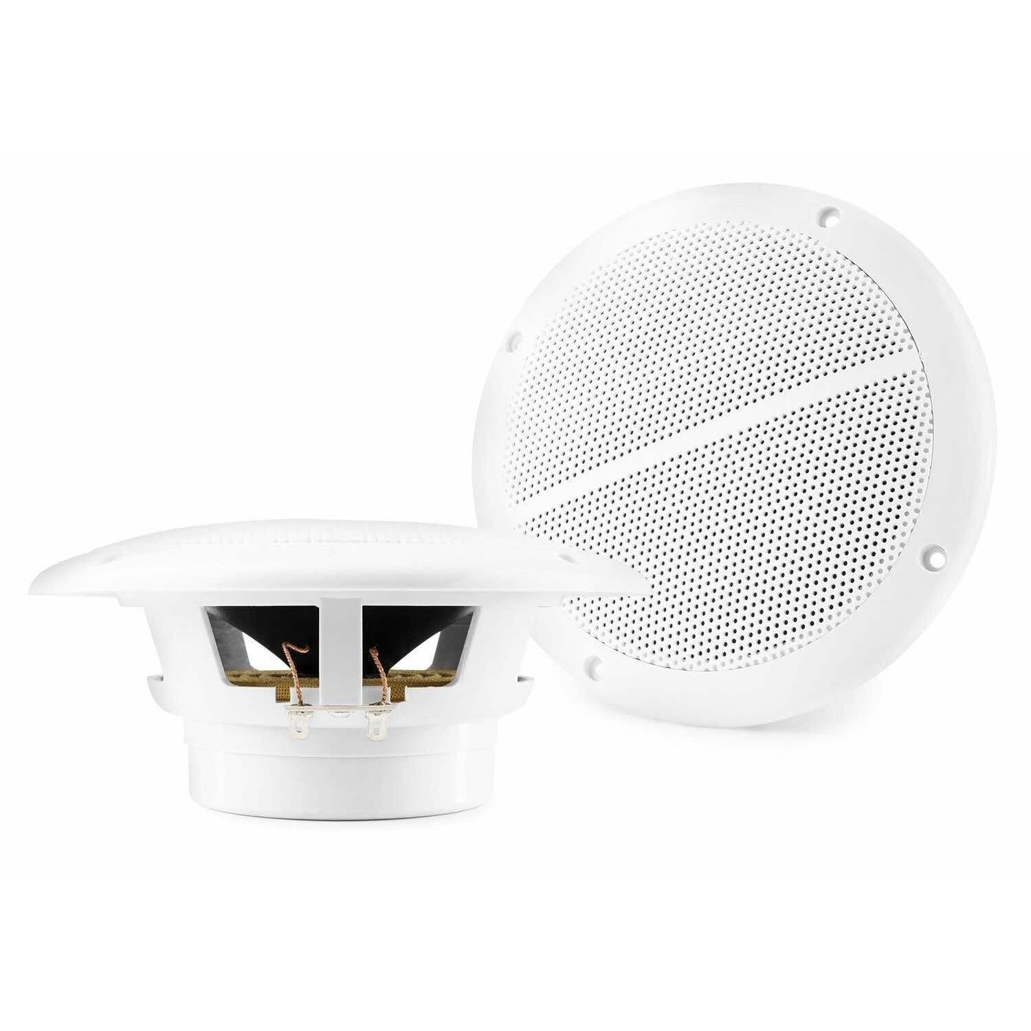 Vonyx MSV50 Marine-Lautsprecher-Set Spritzwassergeschützt 200 Watt 6,5 Zoll Weiß