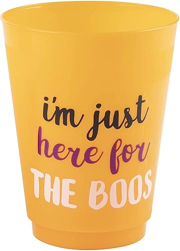 Miniatura 6 de Vasos de plástico para fiesta de Halloween (473 ml, 4 colores, 24 unidades)