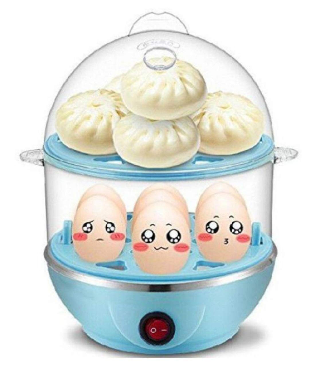 JMC Double Layer Egg Boiler Off 14 Egg Poacher for Steaming, Cooking, Boiling and Frying, Multicolour-image-19