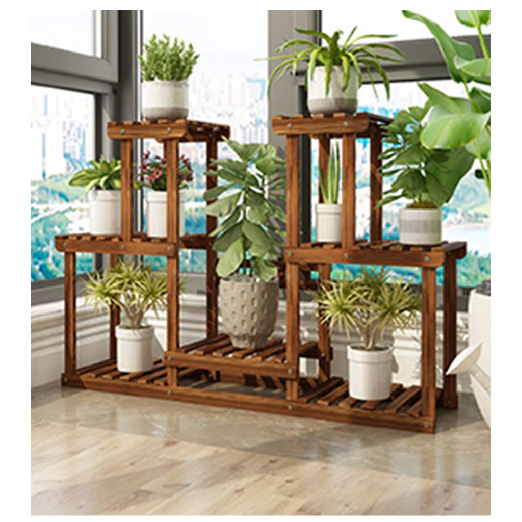 DQKHGFCAPG Solid Wood Plant Stand, Flower Pot Holder, Display Potted Rack /667(Brown,C)