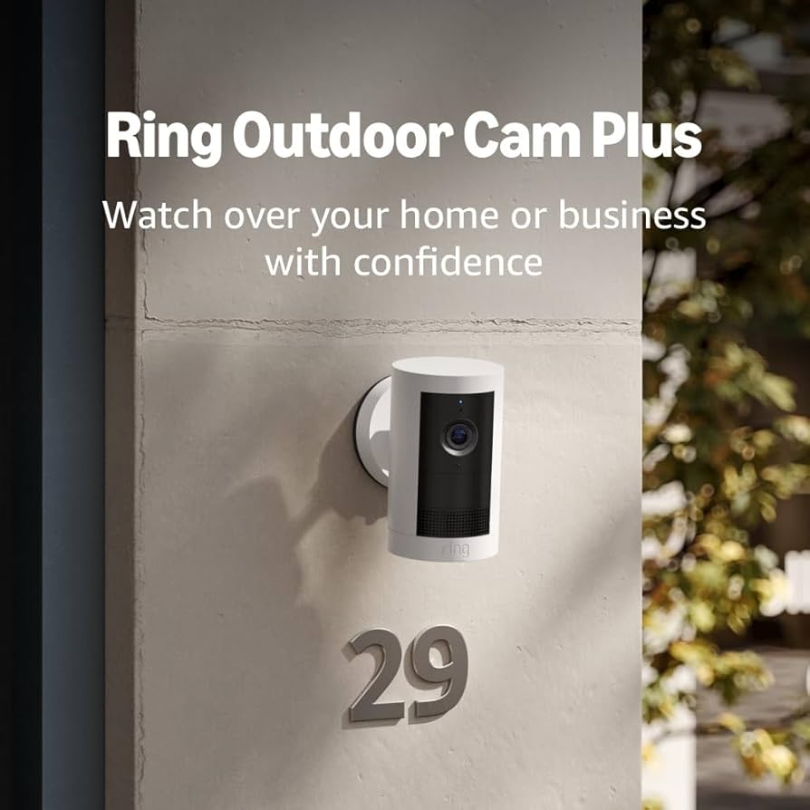 Ring Outdoor Cam Plus バッテリーモデル Ring Outdoor Cam Plus Battery | White | Amazon