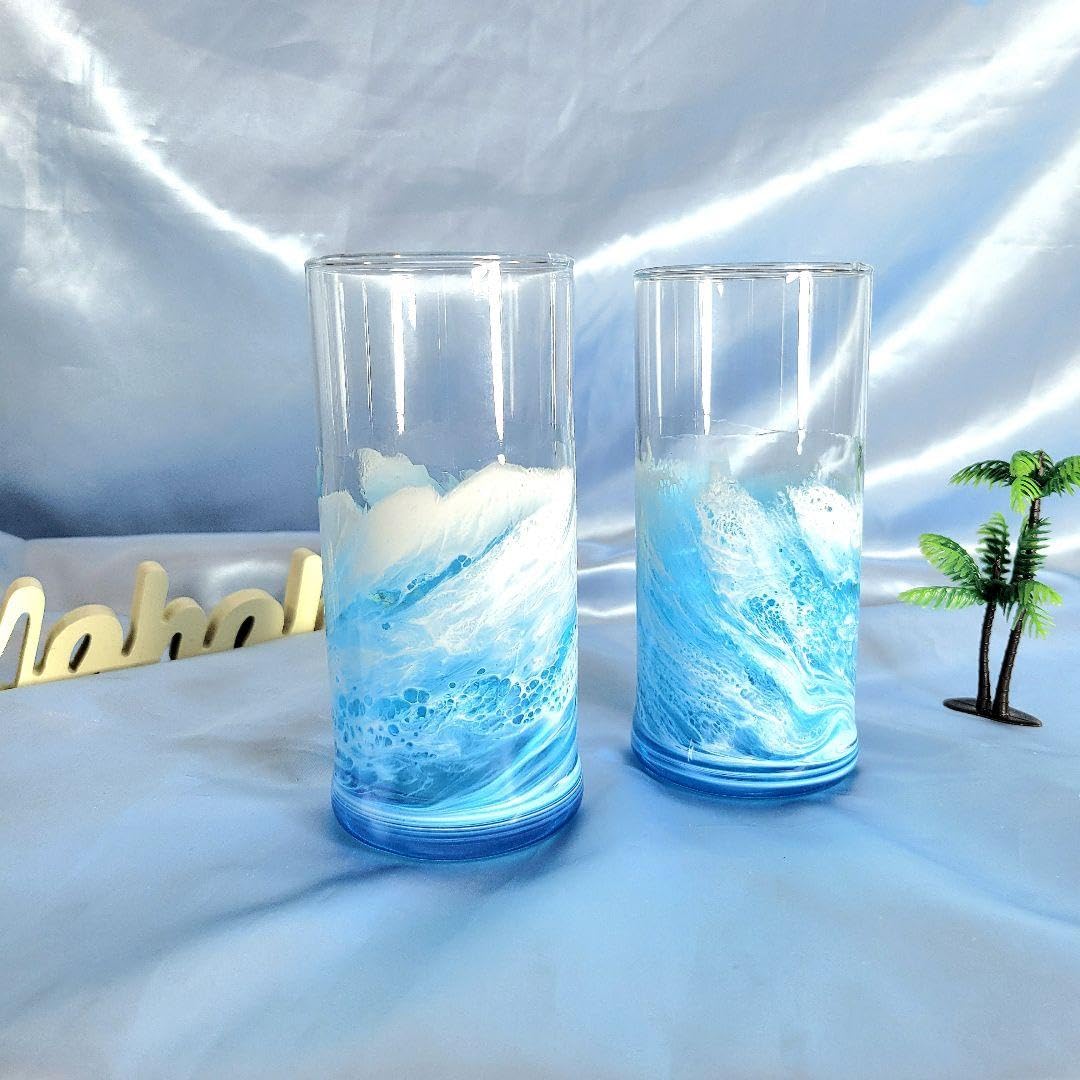 レジンアートオーシャングラスグラスペアグラス