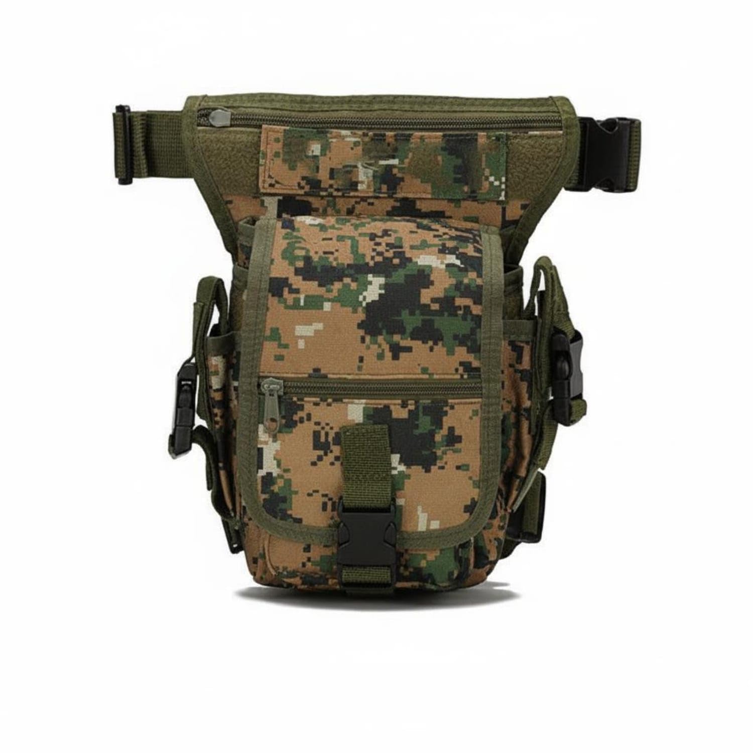 SECRET DESIRE Waterproof Drop Leg Bag Multi-Functional Thigh Rig Pack Multiple Pockets Thigh Pack Adjustable Straps for Hikers, Motorcyclists, Fishermen, Hiking, Camping, Travel, Jungle Digital-image-47