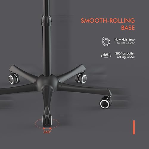 Miniatura 4 de TASALON Ionic - Secador de pelo con capucha, secador de capó de 1875 W con 3 ajustes de temperatura, secadora de pie portátil para el hogar y el