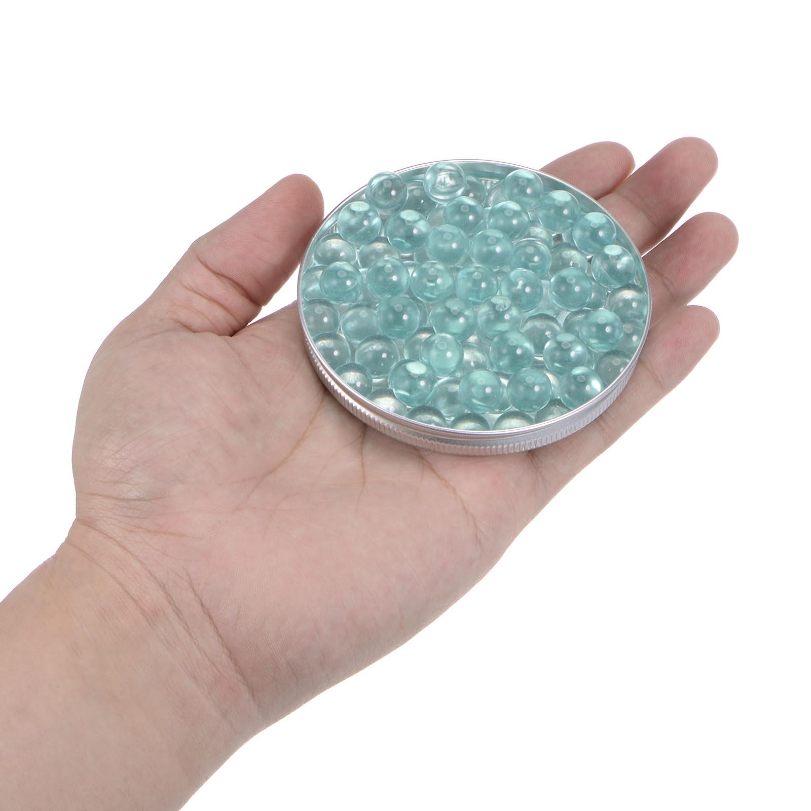 QUARKZMAN 250pz Vetro Sfera Bollente Pietre 10mm Soda Lime Vetro Perle per Bottiglia Scuotere Mischiare, Trasparente