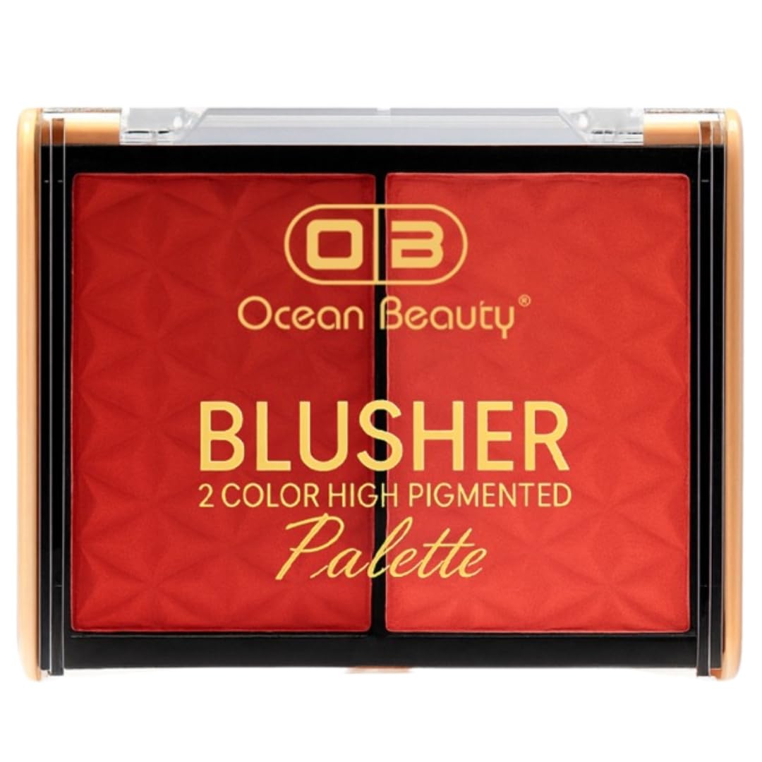 Blusher Palette, 2 Color High Pigmented, Baked Shimmer, Dewy Finish, All Skin Types, 10 Grams (102)-picture-42