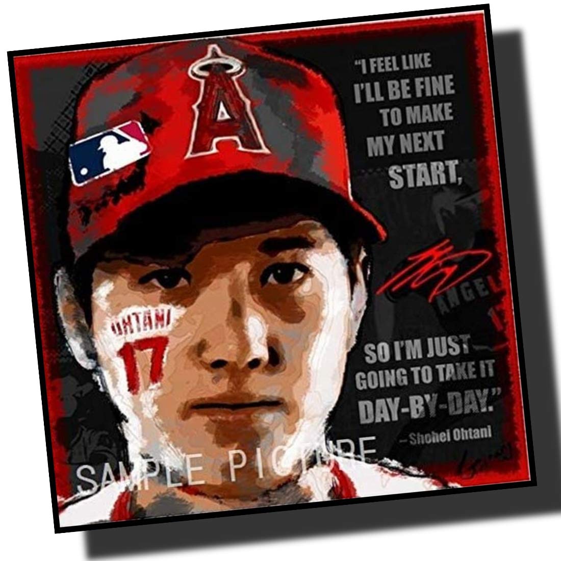 MLB エンゼルス　大谷翔平 ポスター インテリア絵画 MLB エンゼルス 大谷翔平 ポスター インテリア絵画 Amazon.co.jp