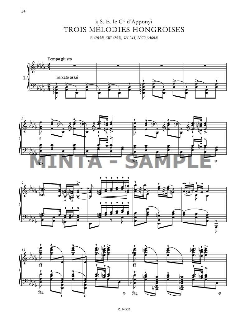 Hungarian Folk Songs and other Melodies. Pianoforte solista.