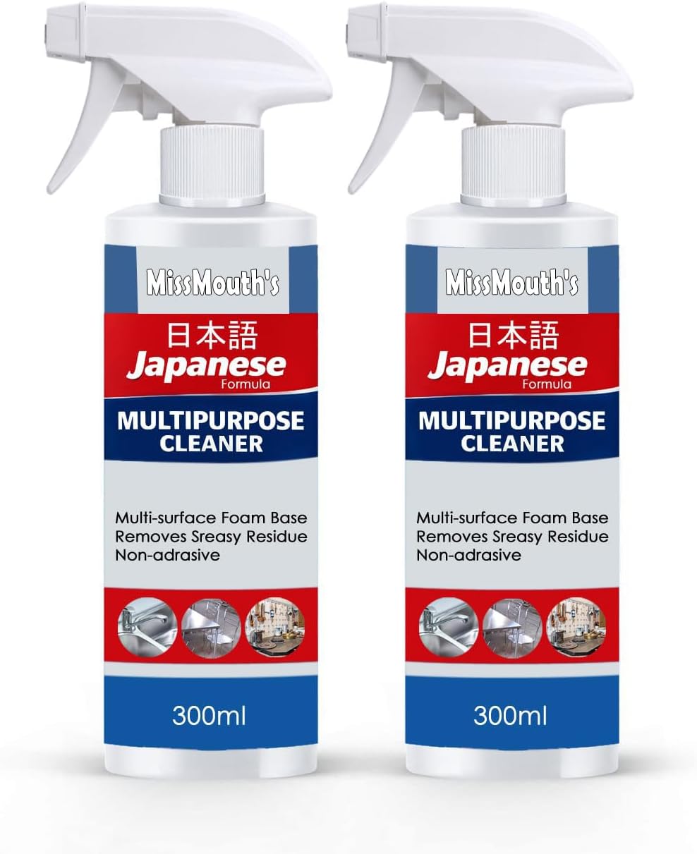 Japanese Multipurpose Cleaner Oxalic Stain Removal Spray for Tiles, Sink, Bathroom, Floors & Hard Surfaces, Easy-to-Use Spray Bottle for Household Surface Cleaning 300ML (PACK OF 2)
